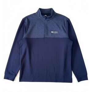 Footjoy Purple Mock Neck 1/4 Zip Performance Stretch Size XL Golf Toro Pullover